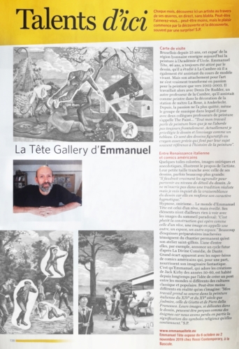 Steve Polus, La Tete Gallery d'Emmanuel, in Wolvendael